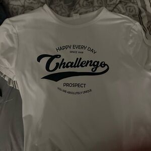 SHEIN White Graphic Tee for Men